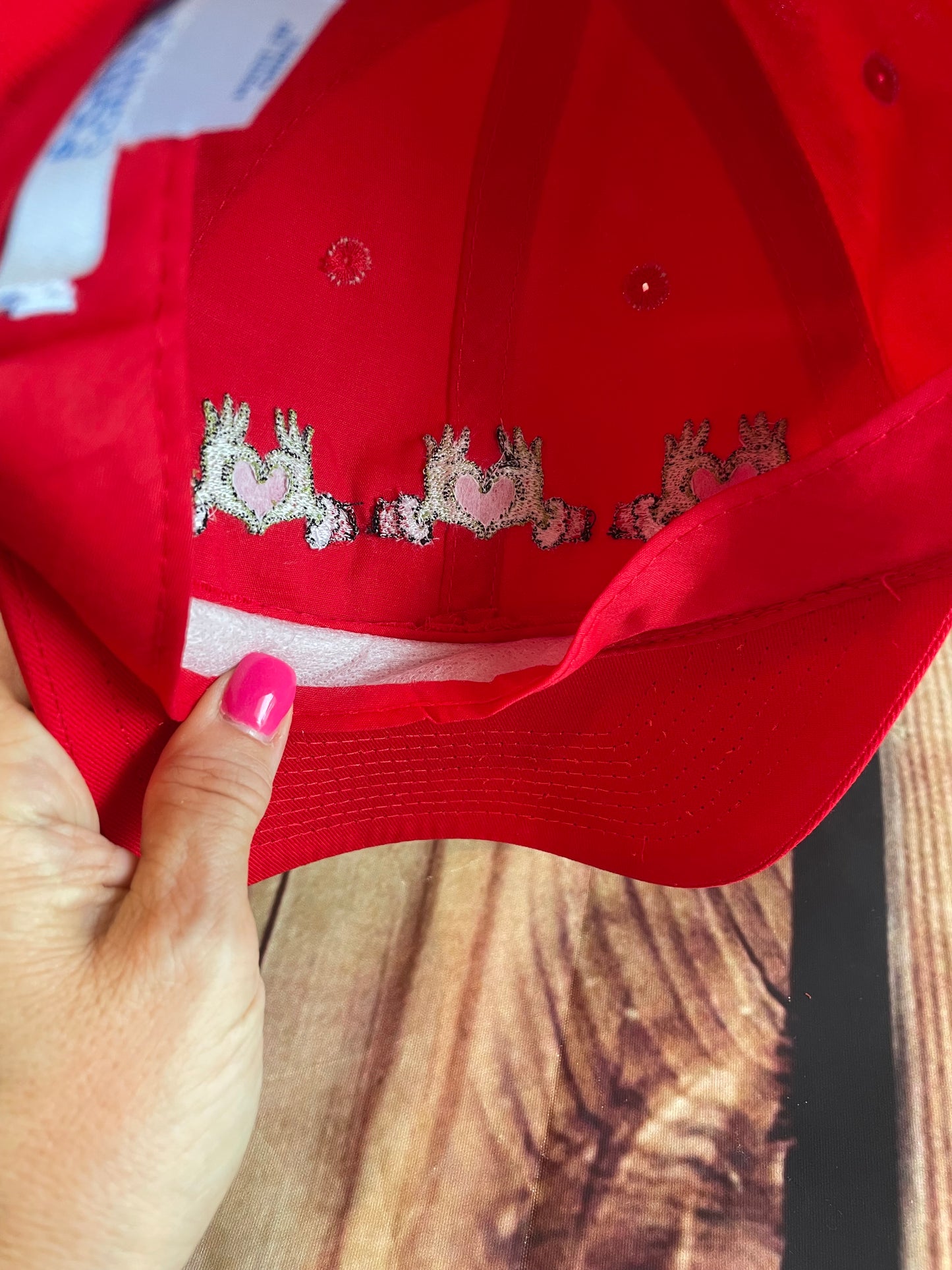 Custom Embroidered Grinch Hearts Christmas Hat | Custom Embroidered Hat | Christmas Hat | Holiday Gift