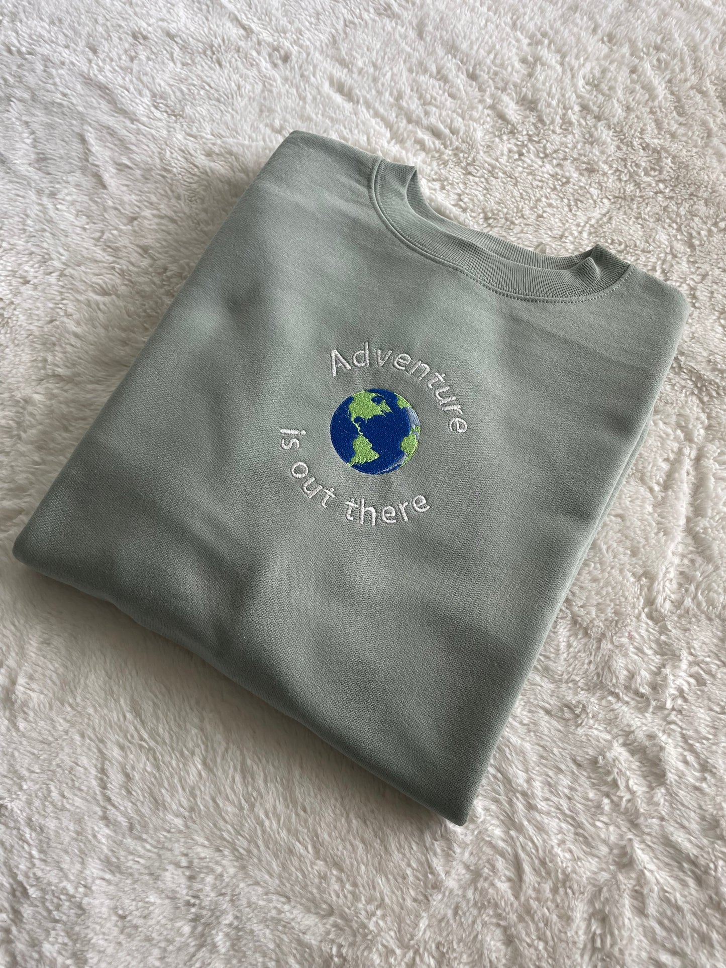 Custom Embroidered Adventure is out there Inspirational Sweatshirt