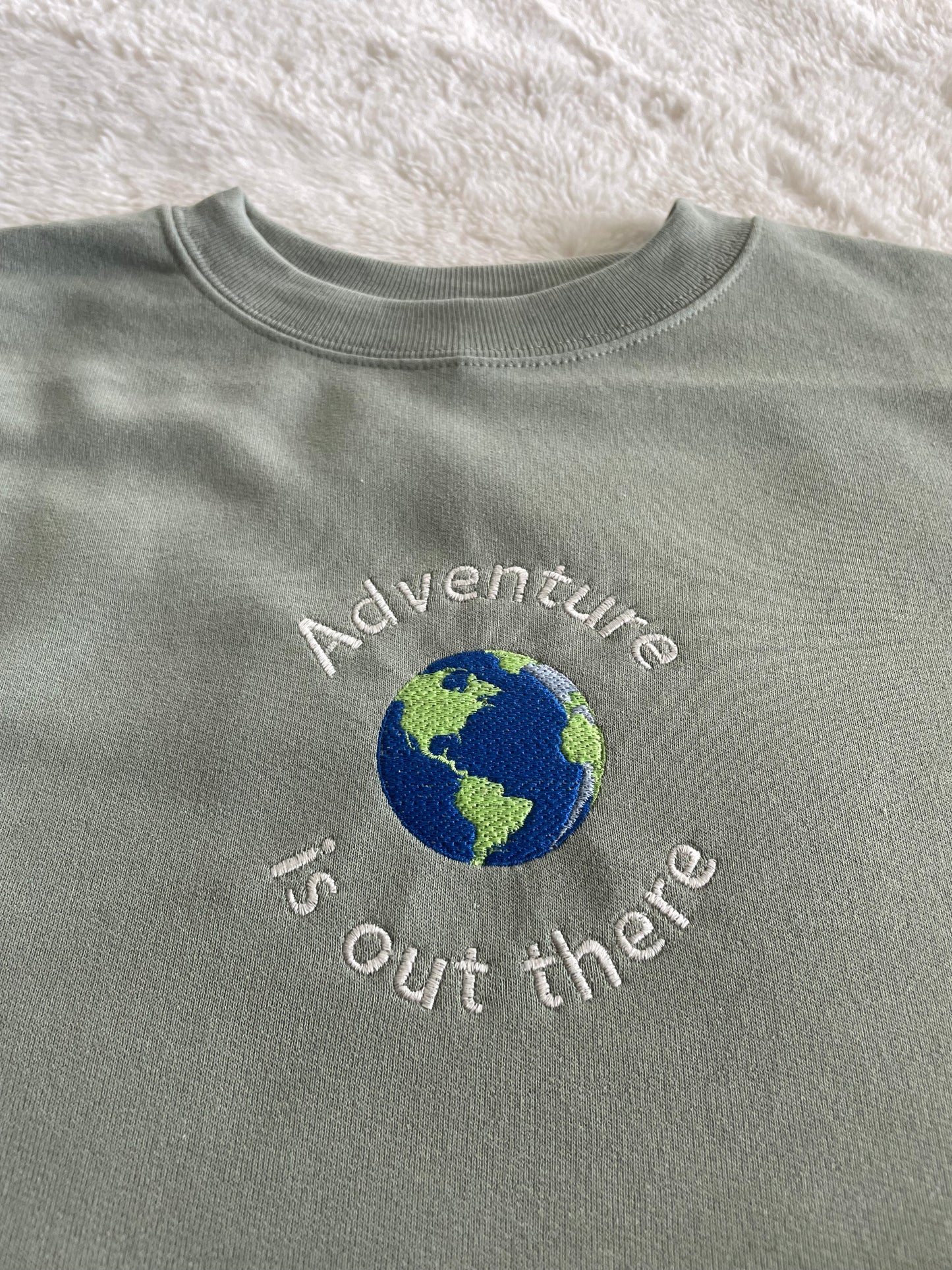 Custom Embroidered Adventure is out there Inspirational Sweatshirt