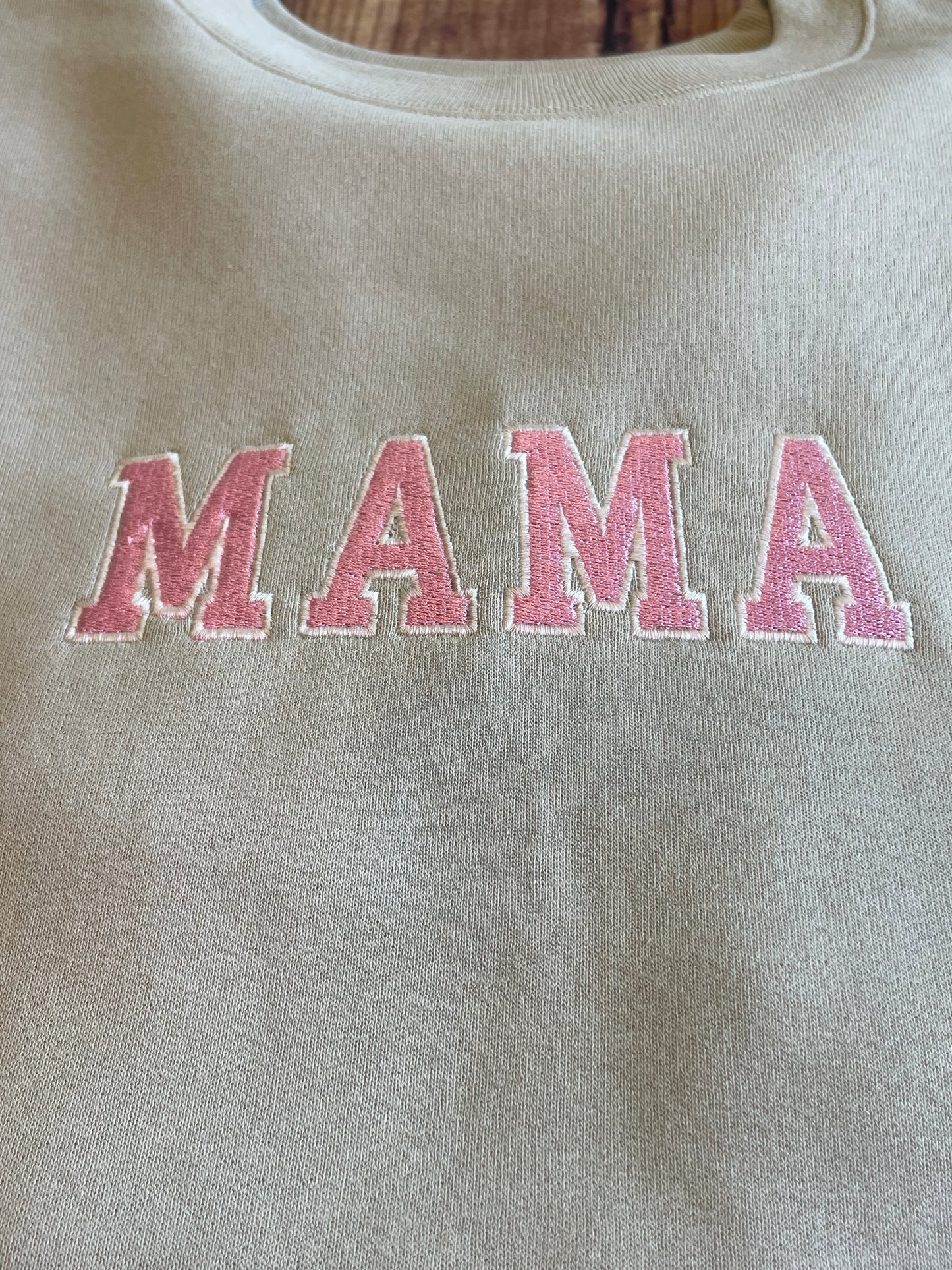 Custom Embroidered Varsity Letter Sweatshirt Hoodie |Custom Mama Embroidered Sweatshirt | Everyday Sweatshirt