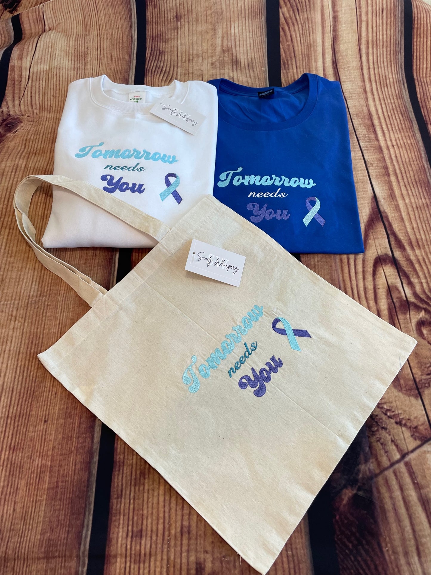 Custom Embroidered Tomorrow Needs You Reusable Tote Bag